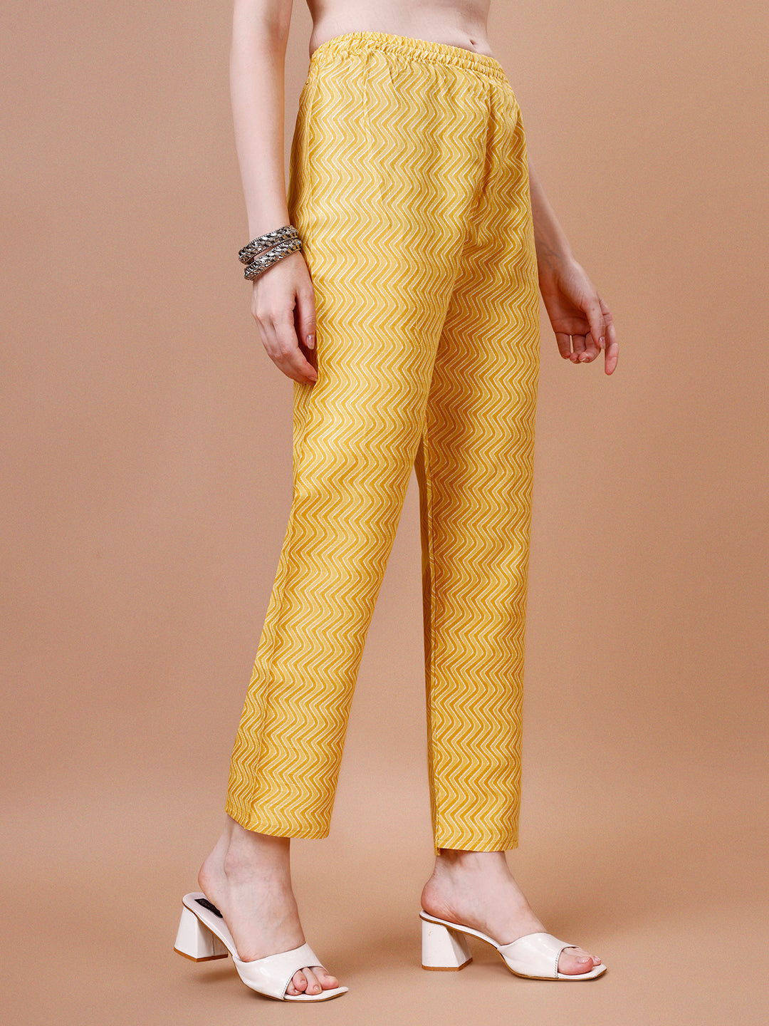 Embroidered & Floral Printed Cotton Kurta With Pant & Dupatta Set, Multicolor - Hiral Fashion