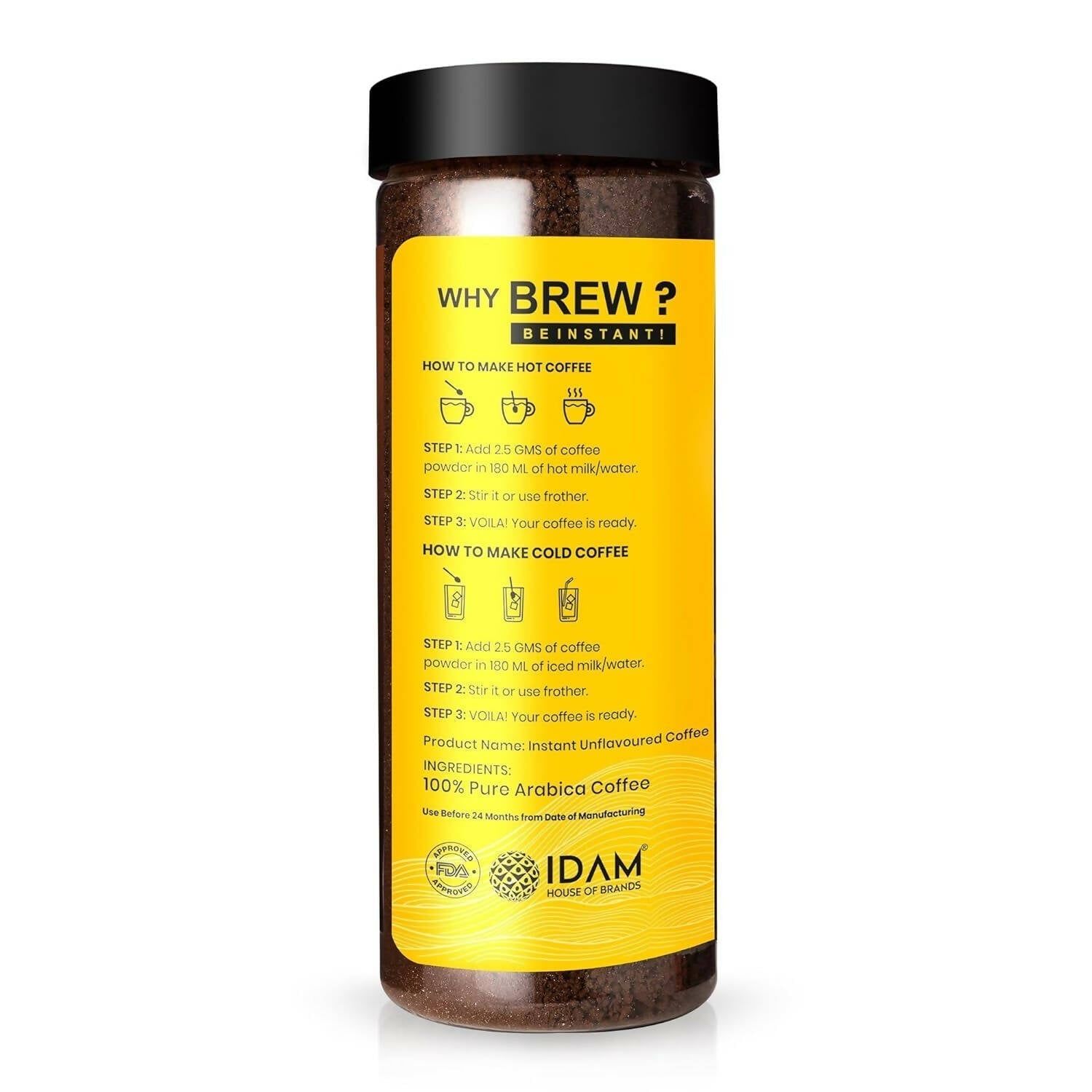 Bevzilla Premium Hazelnut Coffee Powder 100% Arabica 