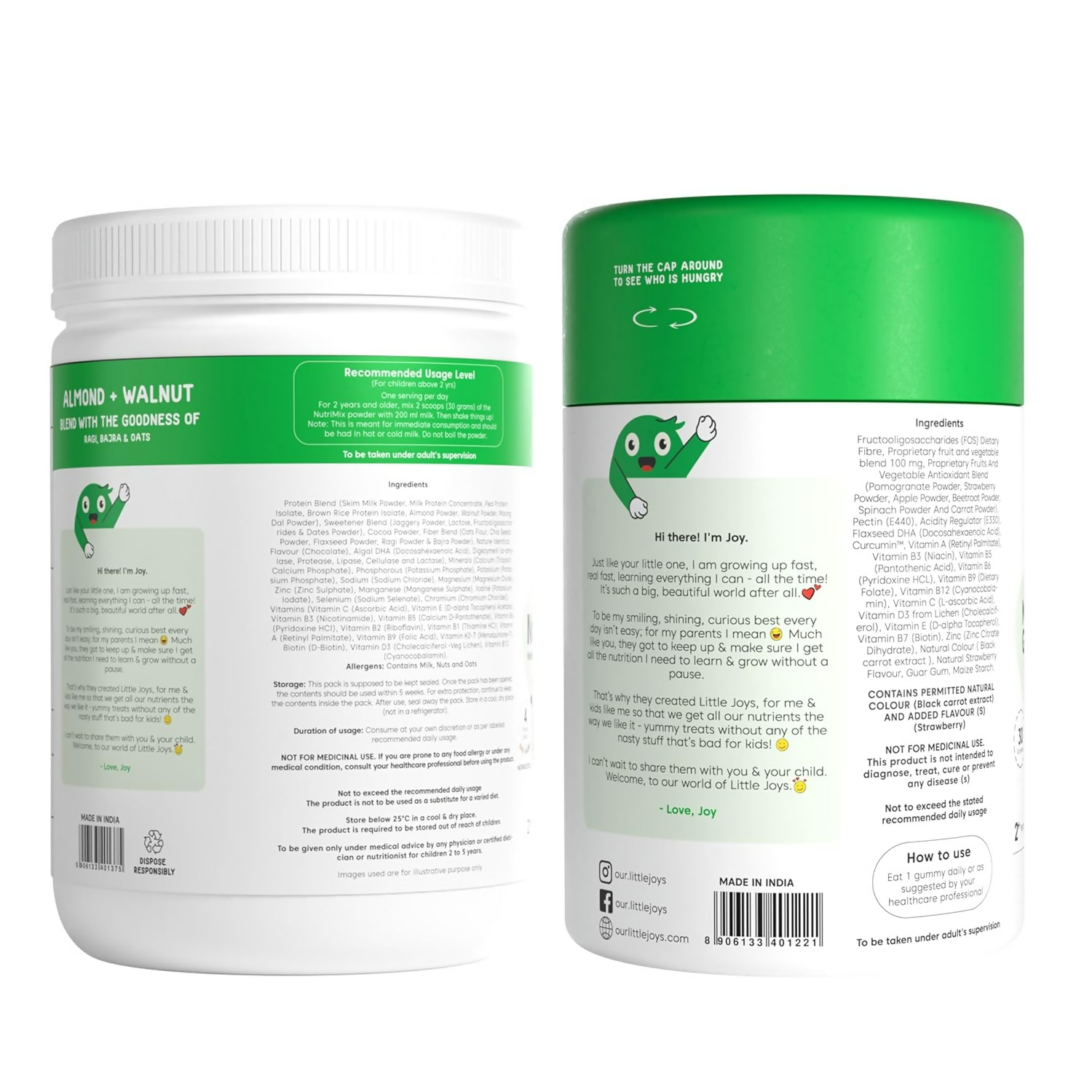 Little Joys Nutrimix & Multivitamin Gummies Immunity Boosting Kit 2-6 years