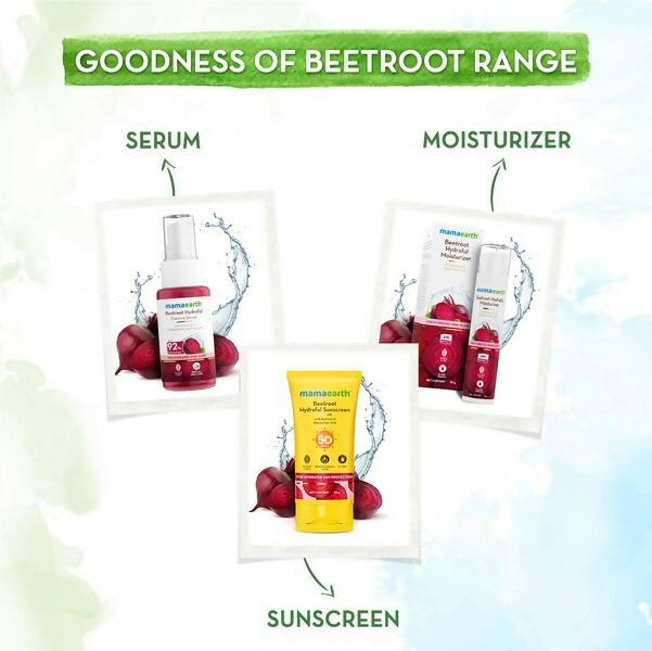 Mamaearth Beetroot Hydraful Sunscreen SPF 50 & PA++++ 