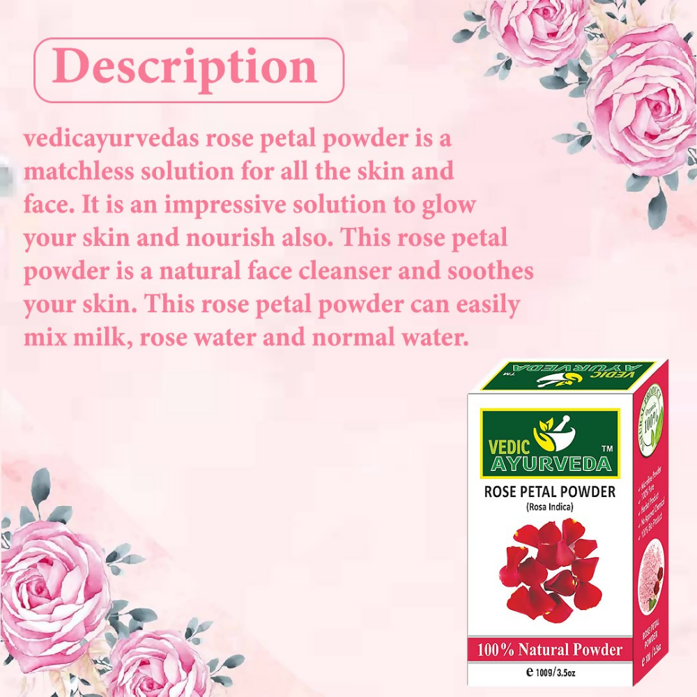 VedicAyurveda Rose Petals Powder  Grab2Buy VedicAyurveda Grab2Buy