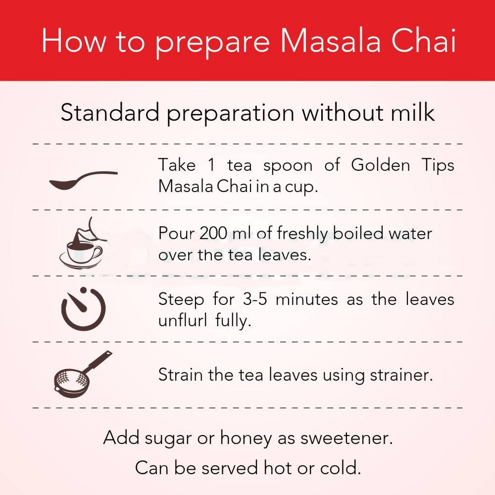 Golden Tips Masala Chai India's Authentic Spiced Tea - Grab2buy