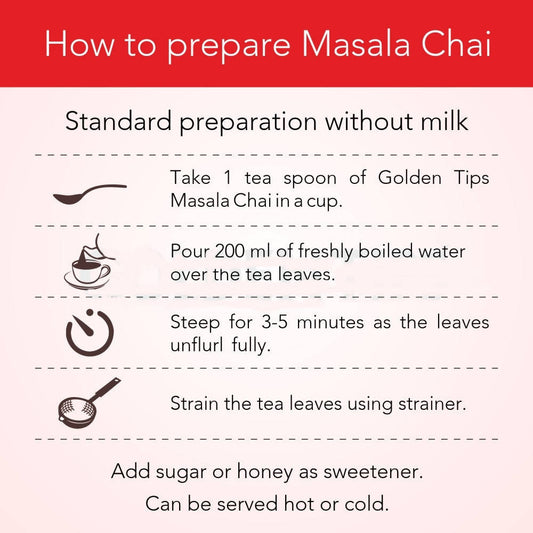 Golden Tips Masala Chai India's Authentic Spiced Tea - Grab2buy