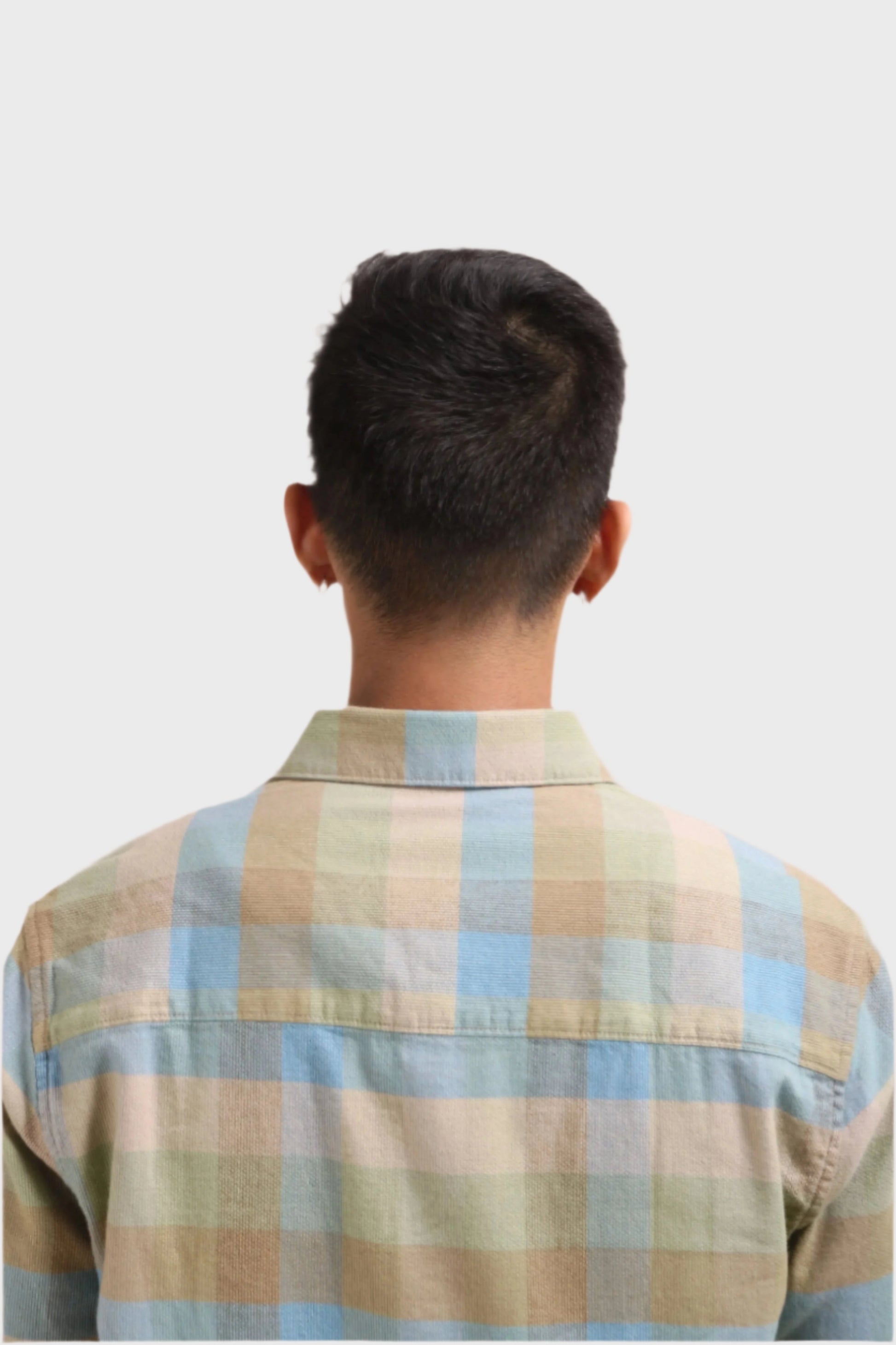 Xkind Light Green Corduroy Checks Regular Fit Shirt  Grab2Buy Xkind Grab2Buy
