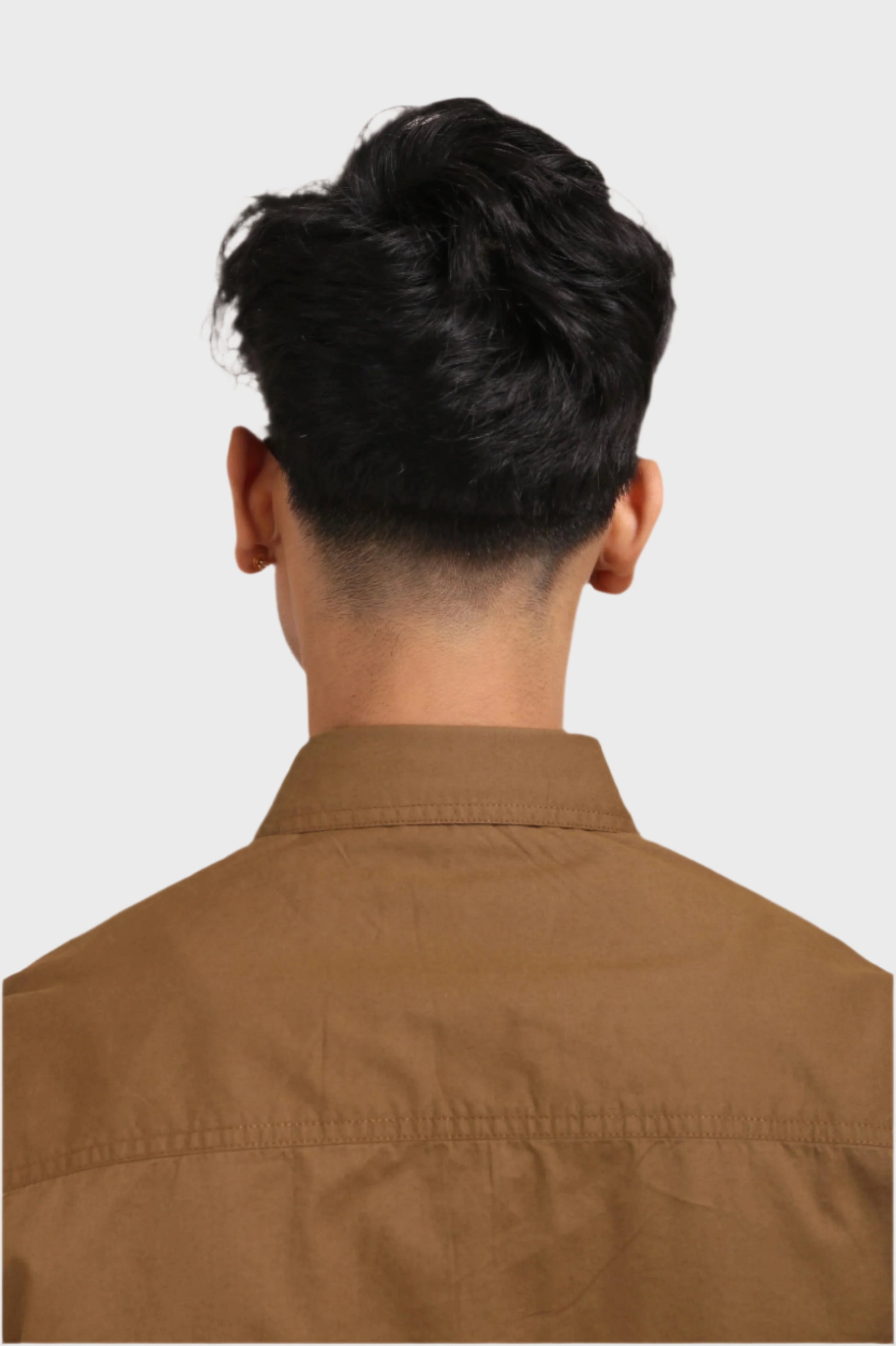 Jonesburg Brown Double Pocket Regular Fit Shirt