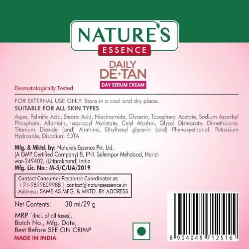 Nature's Essence Daily De-Tan Day Serum Cream - Grab2buy