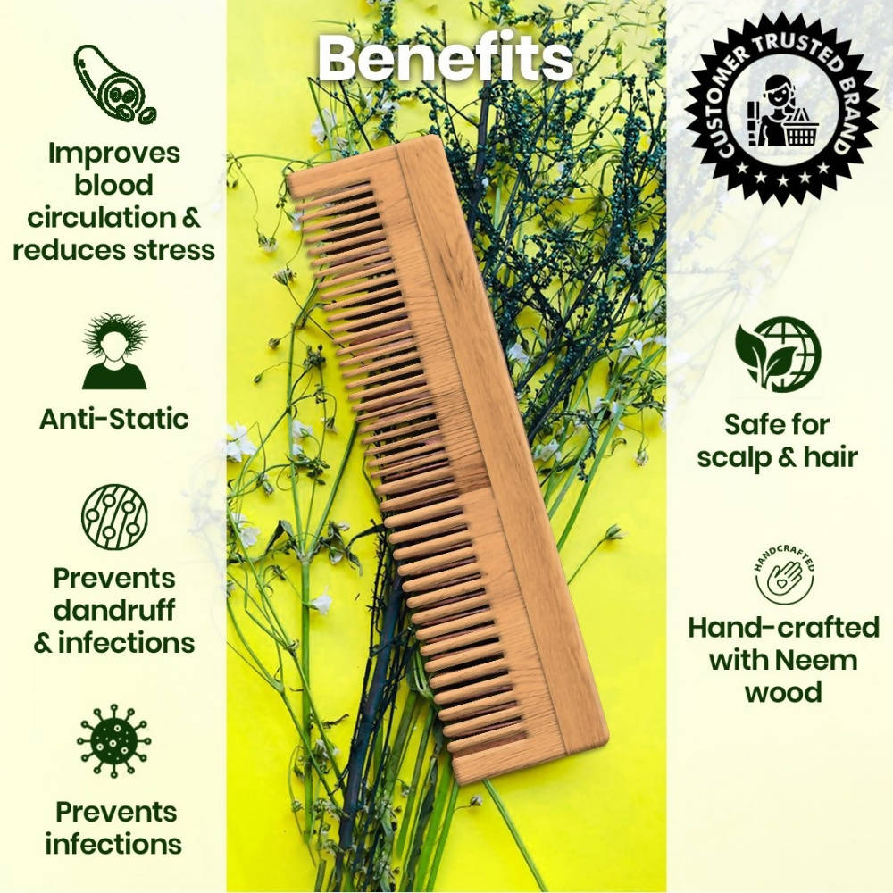 The Natural Wash Neem Wood Comb  Grab2Buy The Natural Wash Grab2Buy