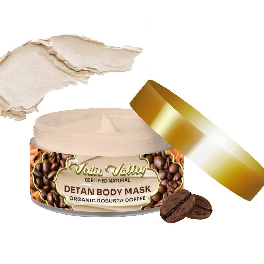 Vedic Valley Detan Body Mask Organic Robusta Coffee  Grab2Buy Vedic Valley Grab2Buy