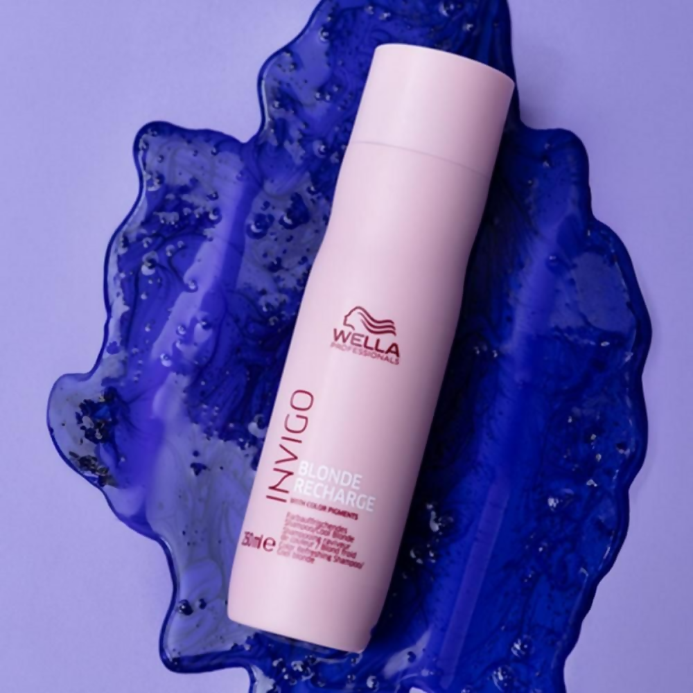 Wella Professionals Invigo Blonde Recharge Color Refreshing Shampoo  Grab2Buy Wella Professionals Grab2Buy