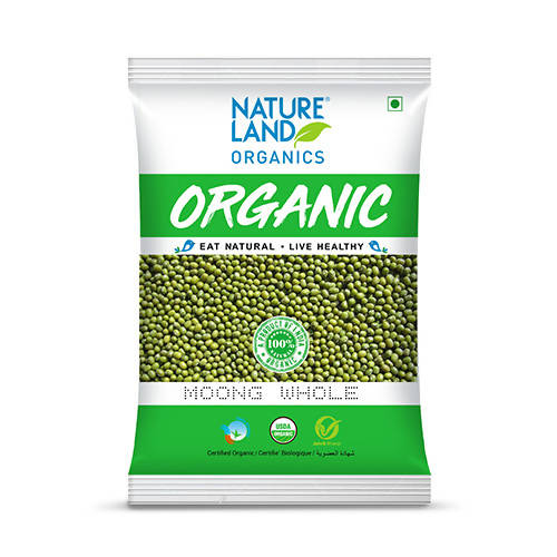 Nature Land Organics Moong Whole 