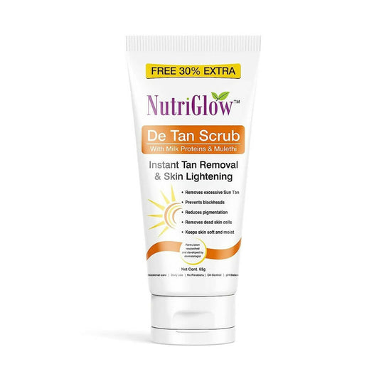 NutriGlow De Tan Scrub With Milk Protein & Mulethi 
