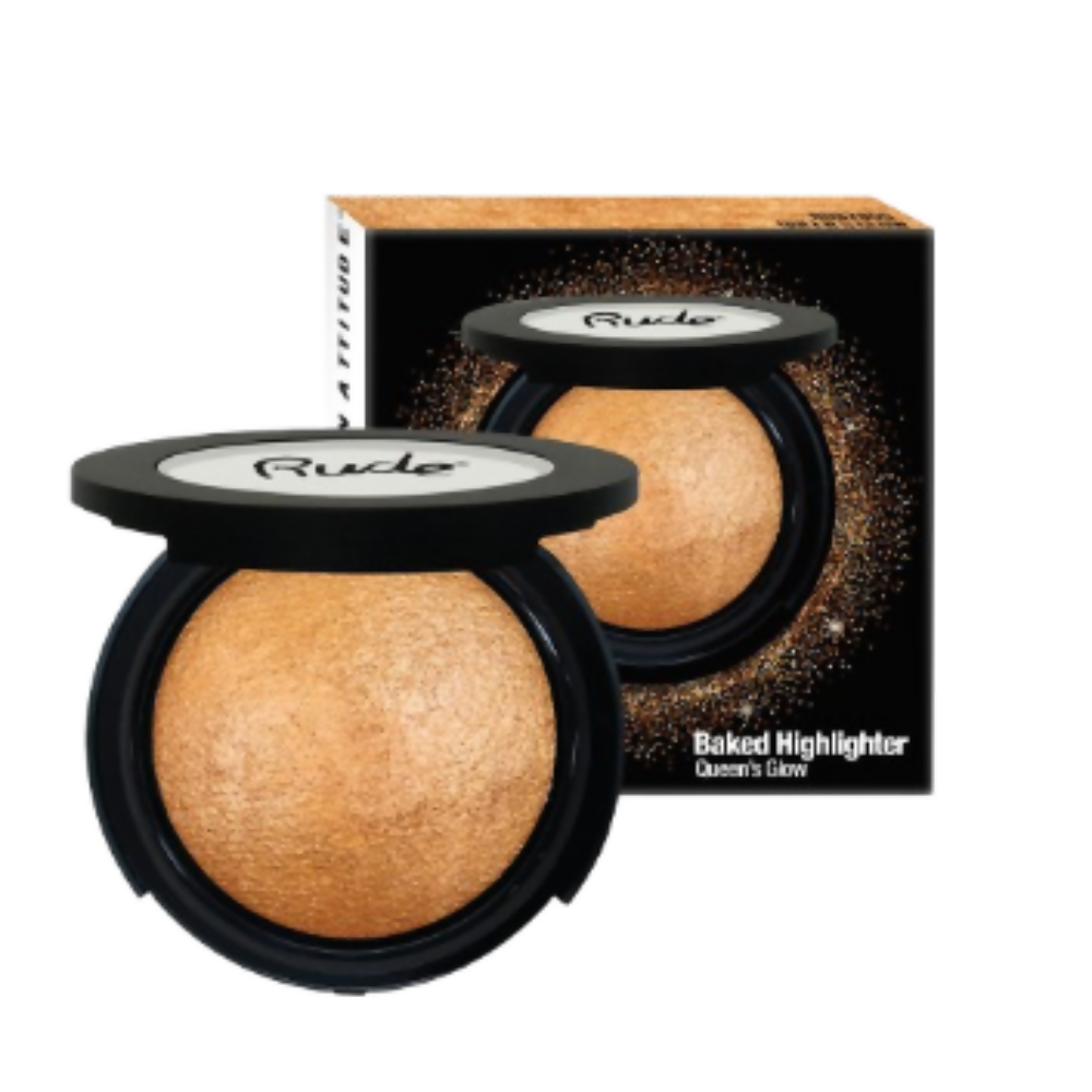 Rude Cosmetics Baked Highlighter Shimmer - Queens Glow