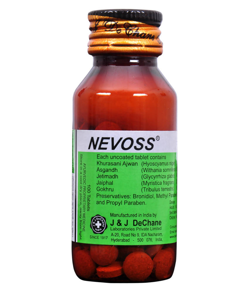 J & J Dechane Ayurvedic Nevoss Tablets 