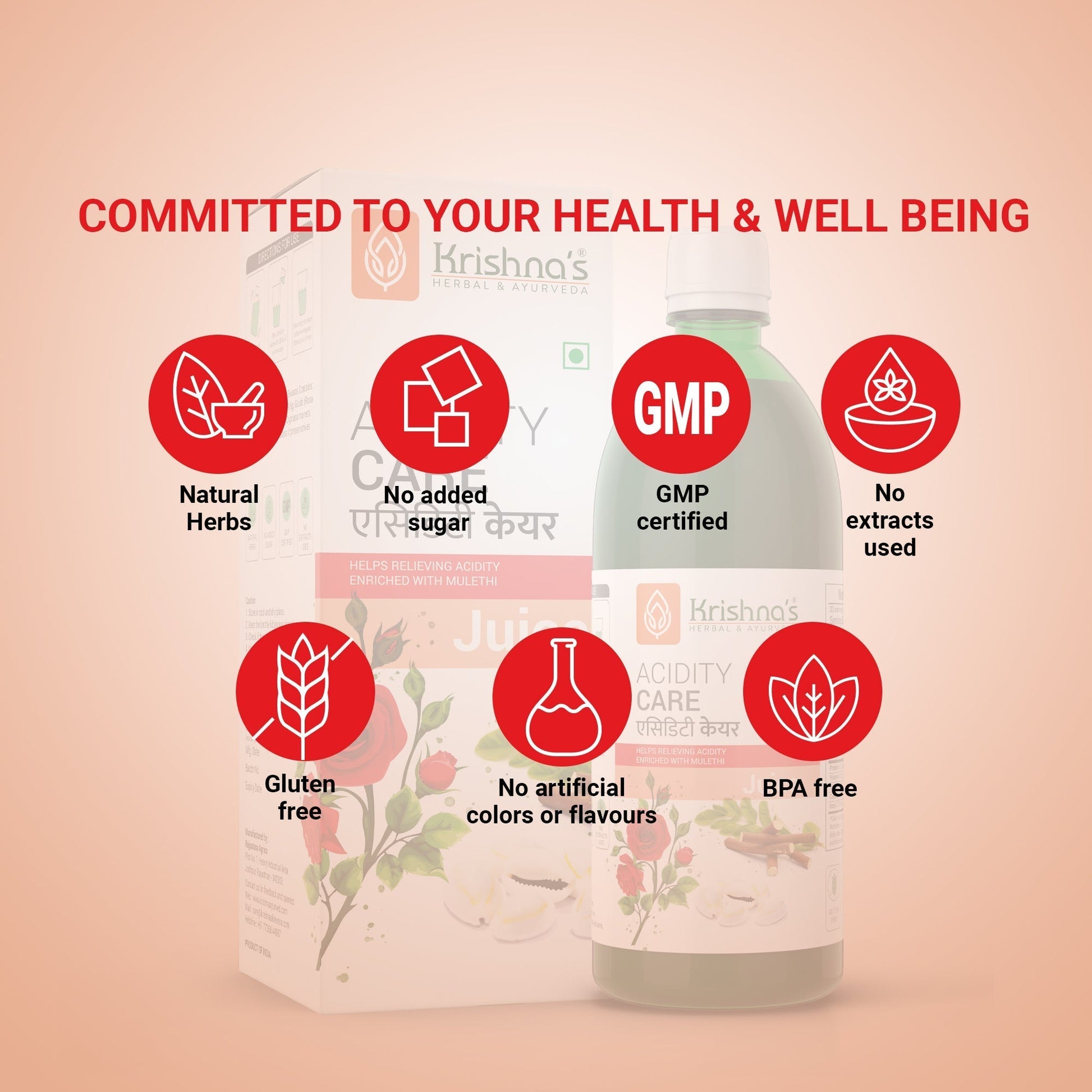 Krishna'S Herbal & Ayurveda Acidity Care Juice 
