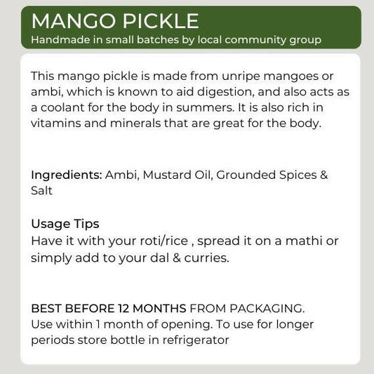 Organic Potli Raw Mango Pickle - Grab2buy