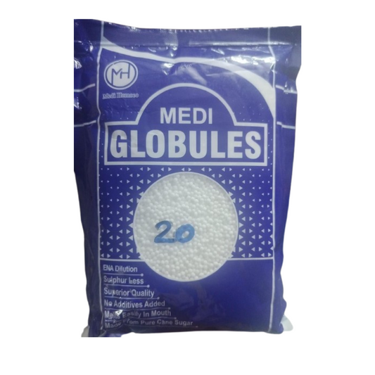 Medi Homeopathy Globules/ Blank Pellets (Size 20) 
