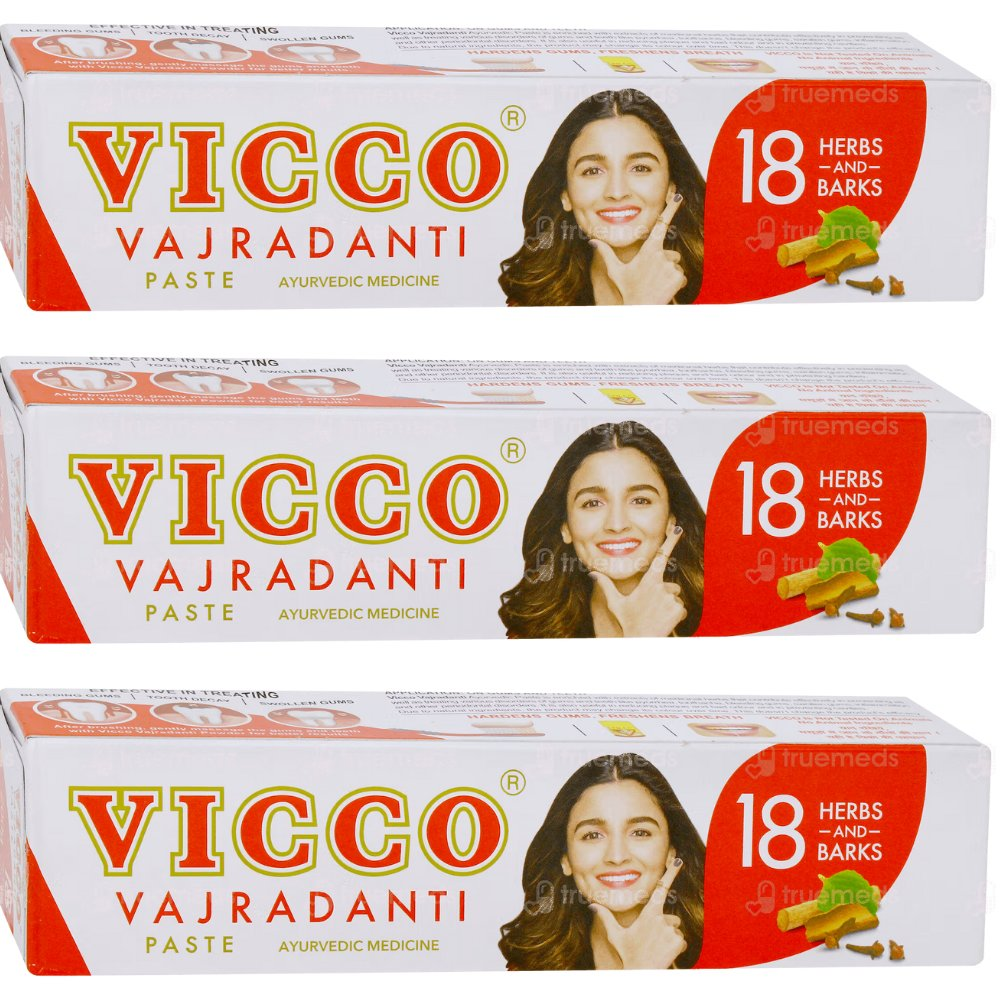 Vicco Vajradanti Ayurvedic 18 Herbs and Barks Toothpaste  Grab2Buy Vicco Grab2Buy