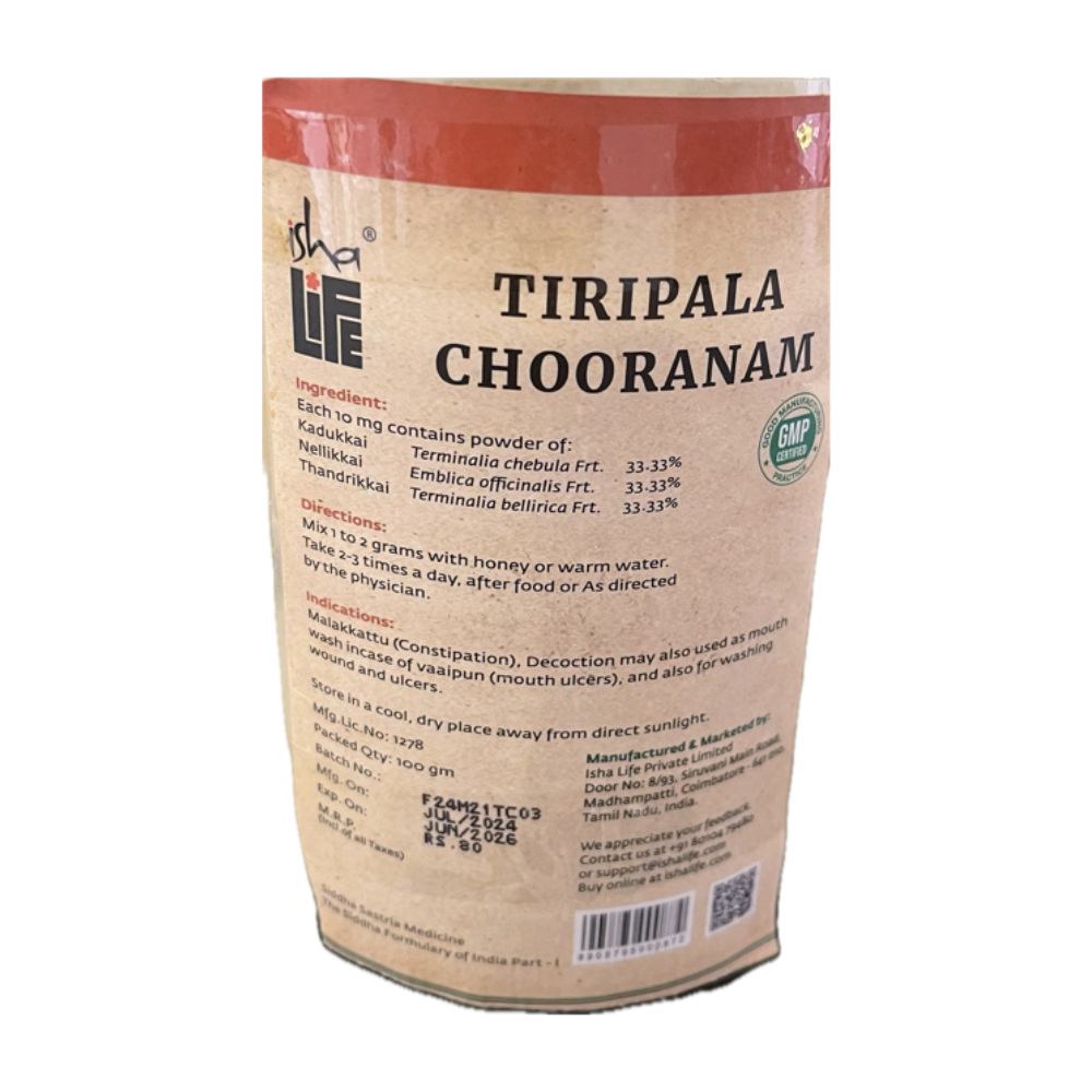Isha Arogya Triphala Chooranam - Grab2buy