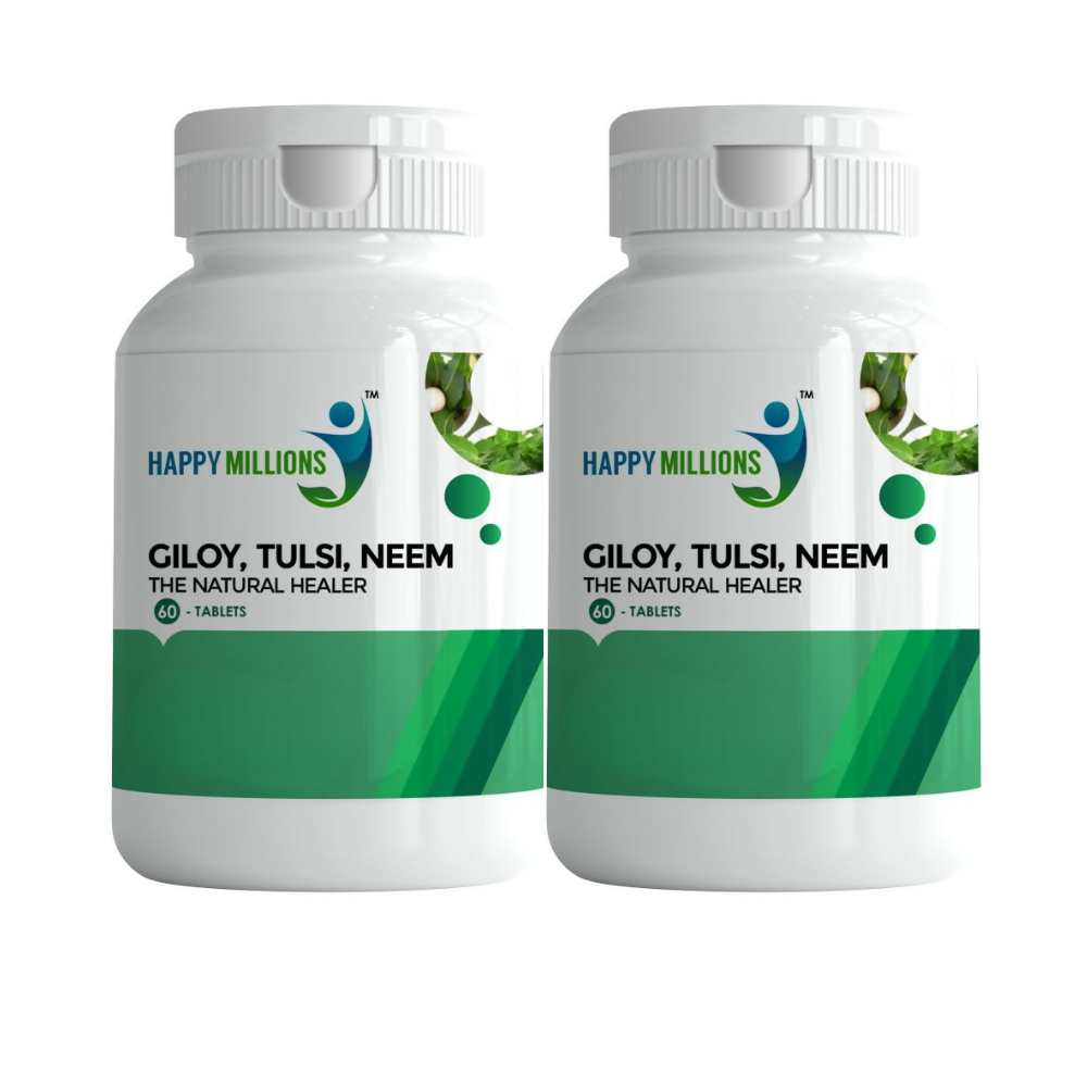 HappyMillions Giloy Tulsi Neem Tablets 