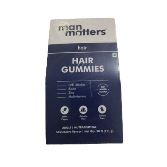 Man Matters Biotin Stage 1 Hair Loss Kit - Hair Gummies & Anti Hair Fall Shampoo With DHT Blocker, Biotin & Caffeine  Grab2Buy Man Matters Grab2Buy
