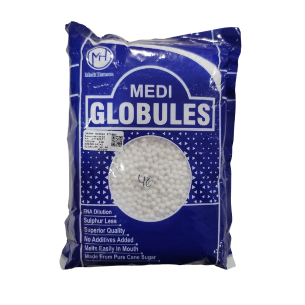 Medi Homeopathy Globules/ Blank Pellets (Size 40) 