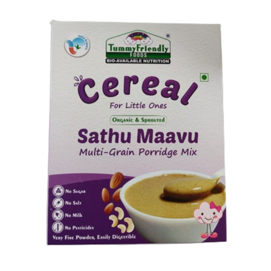 TummyFriendly Foods Organic Sprouted Sathu Maavu Porridge Mix ,Made of Sprouted Ragi, Whole Grains, Pulses & Nuts  Grab2Buy TummyFriendly Foods Grab2Buy