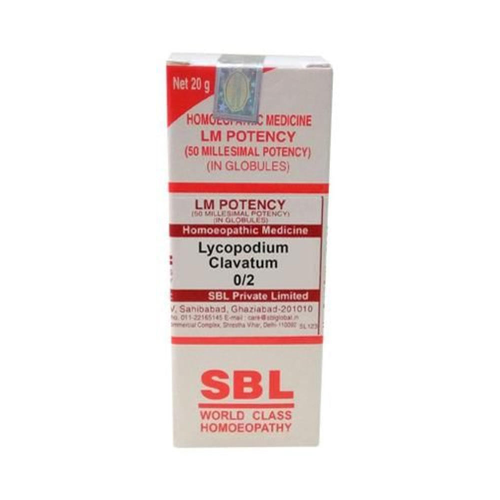 SBL Homeopathy Lycopodium Clavatum LM Potency 