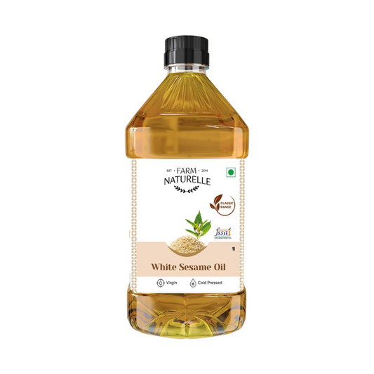 Farm Naturelle Cold Pressed Virgin White Sesame Seed Oil 
