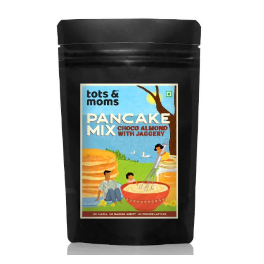 Tots and Moms Organic Choco Almond with Jaggery Pancake Mix  Grab2Buy Tots and Moms Grab2Buy