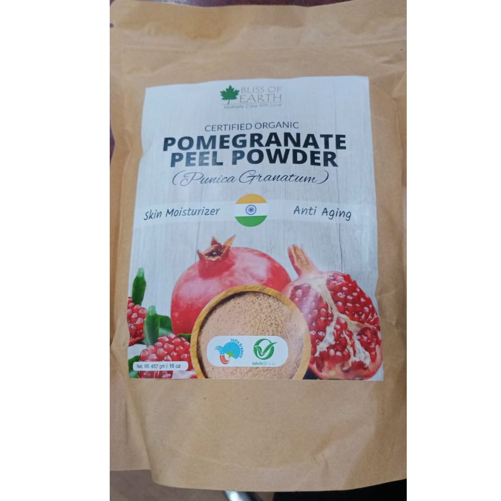 Bliss of Earth Certified Organic Pomegranate Peel Powder  Grab2Buy Bliss of Earth Grab2Buy