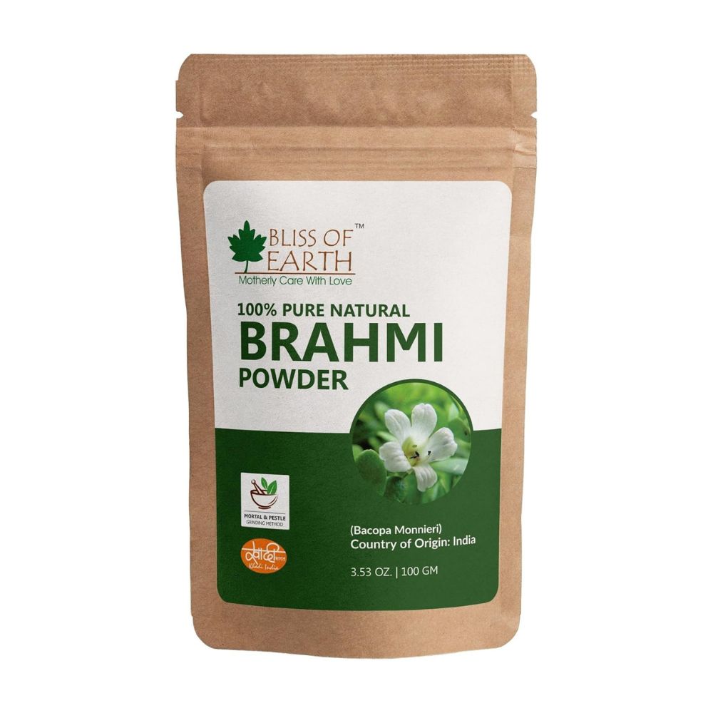 Bliss of Earth 100% Pure Natural Brahmi Powder  Grab2Buy Bliss of Earth Grab2Buy