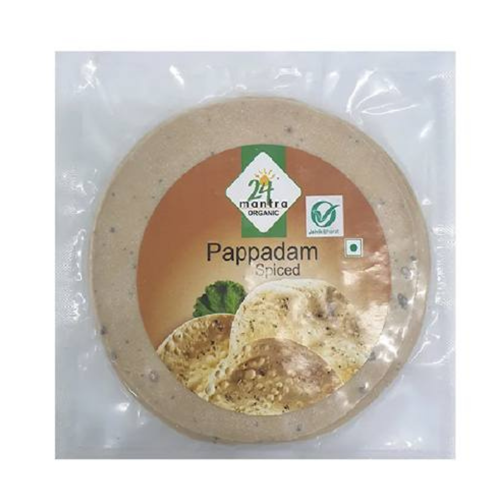 24 Mantra Organic Spiced Papad 