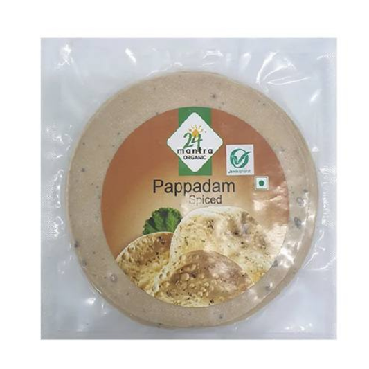 24 Mantra Organic Spiced Papad 