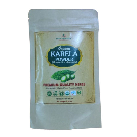 Deep Ayurveda Organic Karela Powder (Bitter Gourd) 
