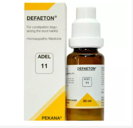 ADEL 11 Homoeopathic Defaeton Drop 20ml for constipation Indigestion Acidity Gas 