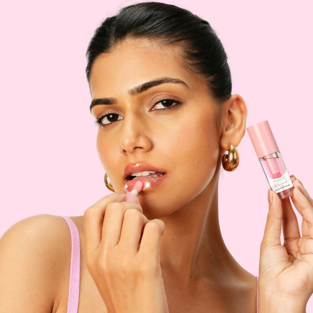 The Skin Diet Company Lip Barrier Oil Clear Gloss with Peptides Hydrates, For Dry & Pigmented Lips  Grab2Buy The Skin Diet Company Grab2Buy