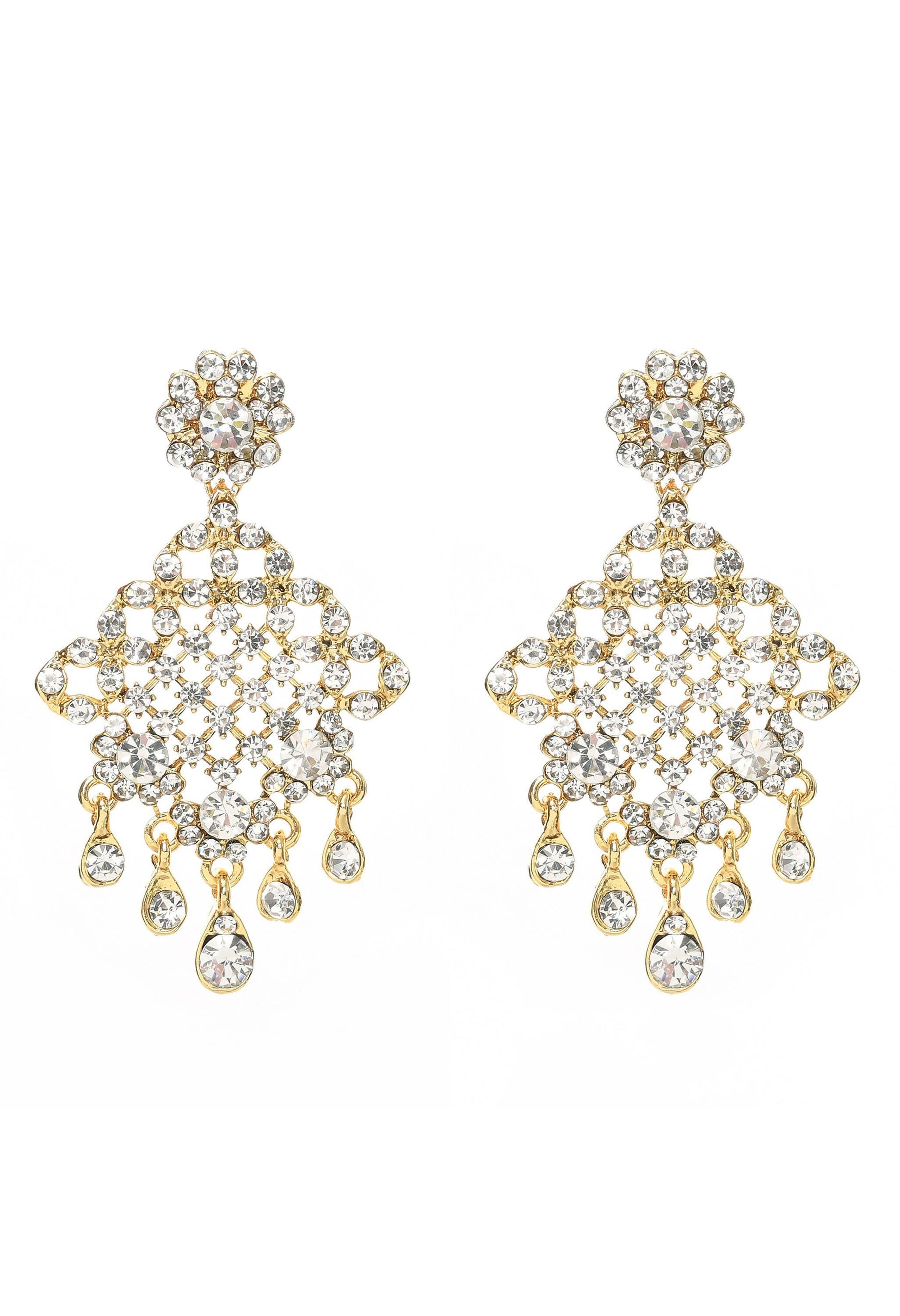 Mominos Fashion Johar Kamal Traditional Rajwadi Design Heavy Golden Colour Necklace Set - Grab2buy