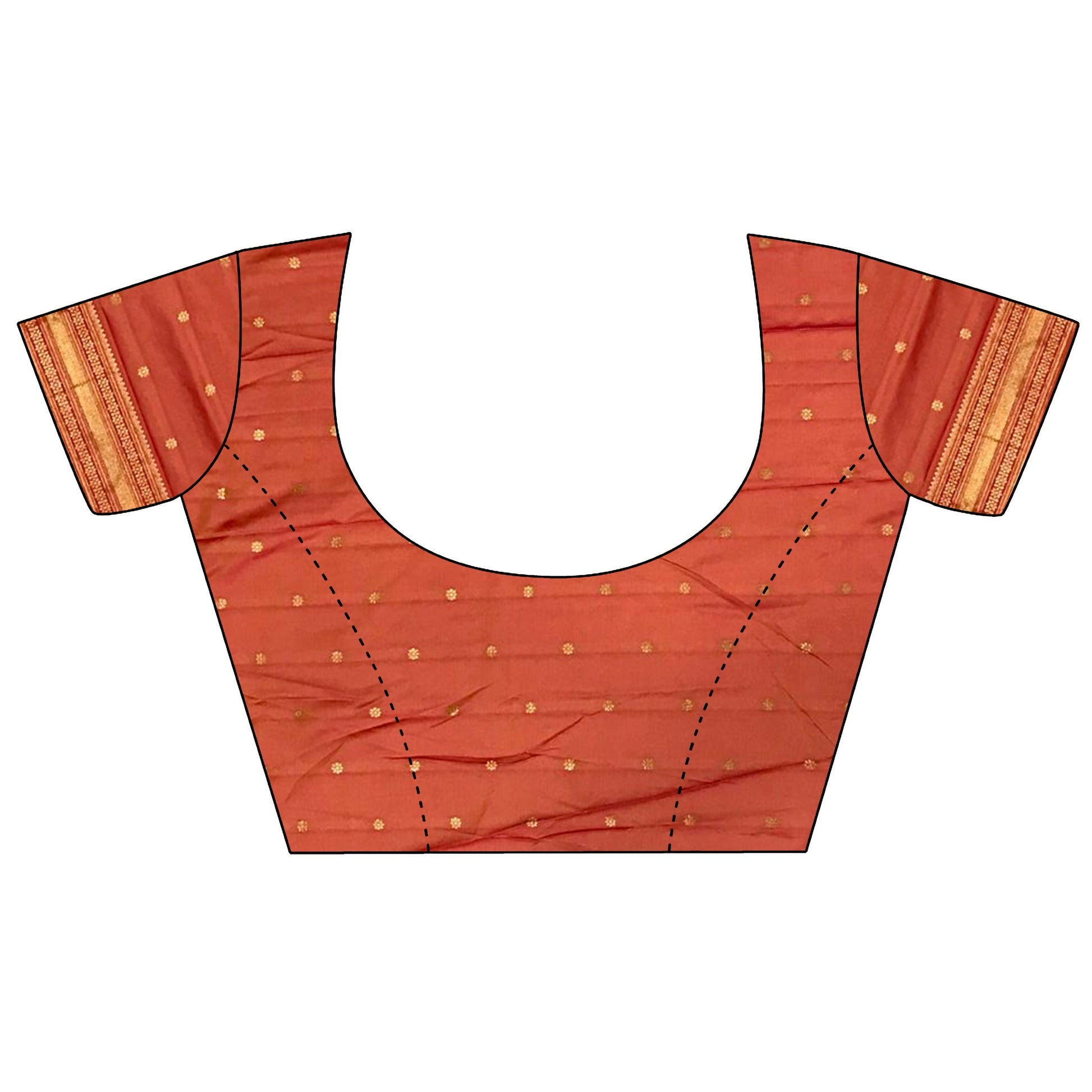 Joban Fashion Peach Banarasi Soft Silk Woven Saree | Swadesiicart