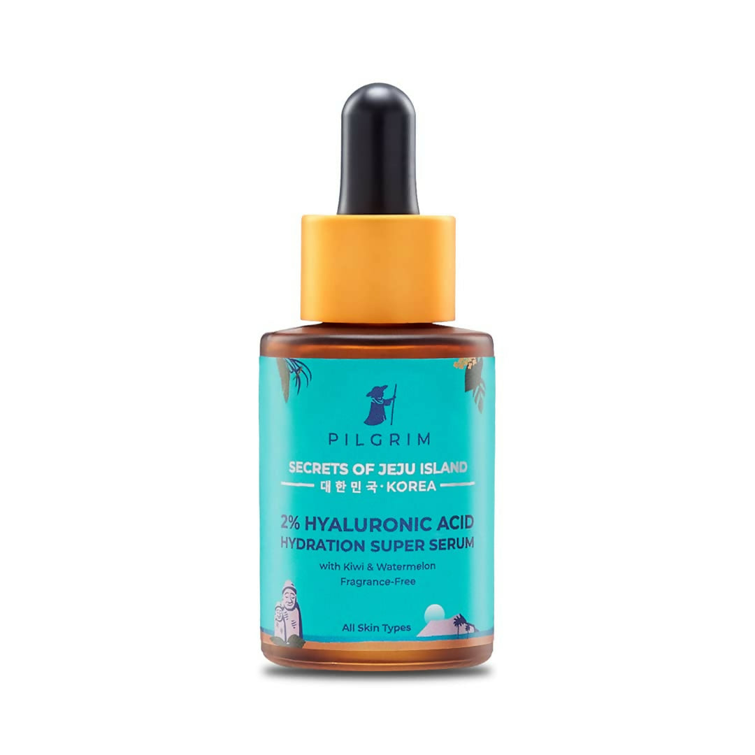 Pilgrim 2% Hyaluronic Acid Hydration Super Serum With Kiwi & Watermelon Extracts For Hydrated Skin - Korean Skin Care 
