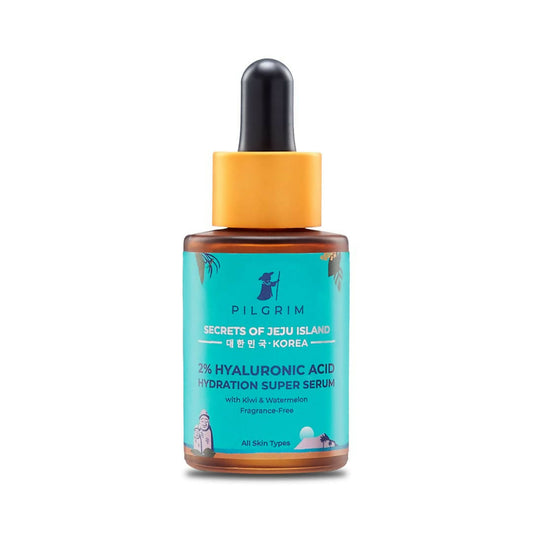 Pilgrim 2% Hyaluronic Acid Hydration Super Serum With Kiwi & Watermelon Extracts For Hydrated Skin - Korean Skin Care 