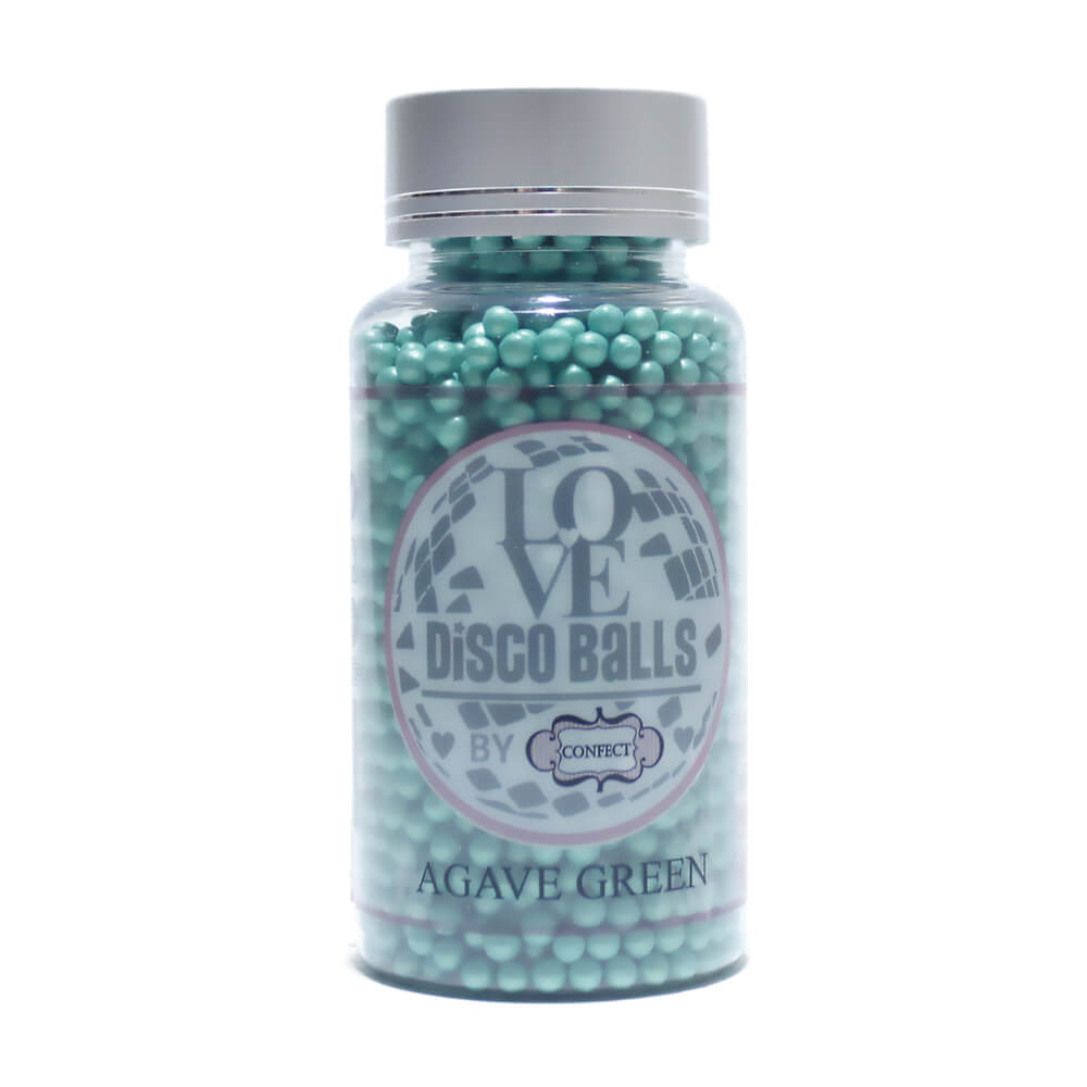 Confect Agave Green Disco Balls Sprinkles 2 MM