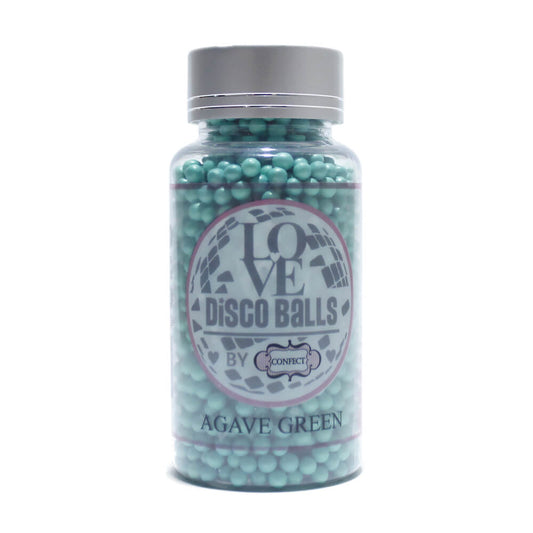 Confect Agave Green Disco Balls Sprinkles 5 MM