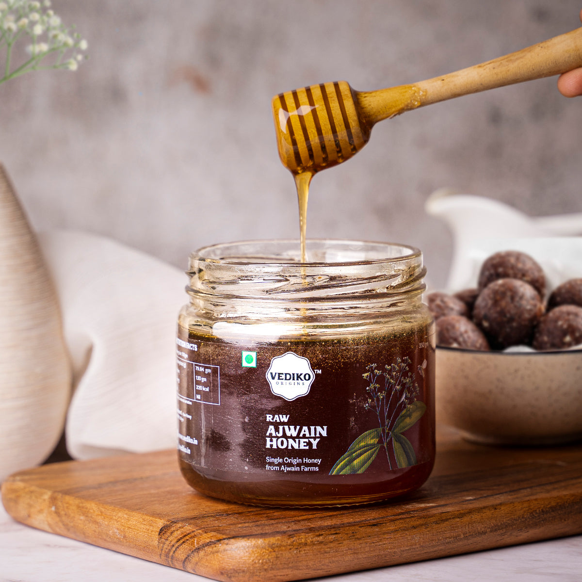 Vediko Origins Raw Ajwain Honey  Grab2Buy Vediko Origins Grab2Buy