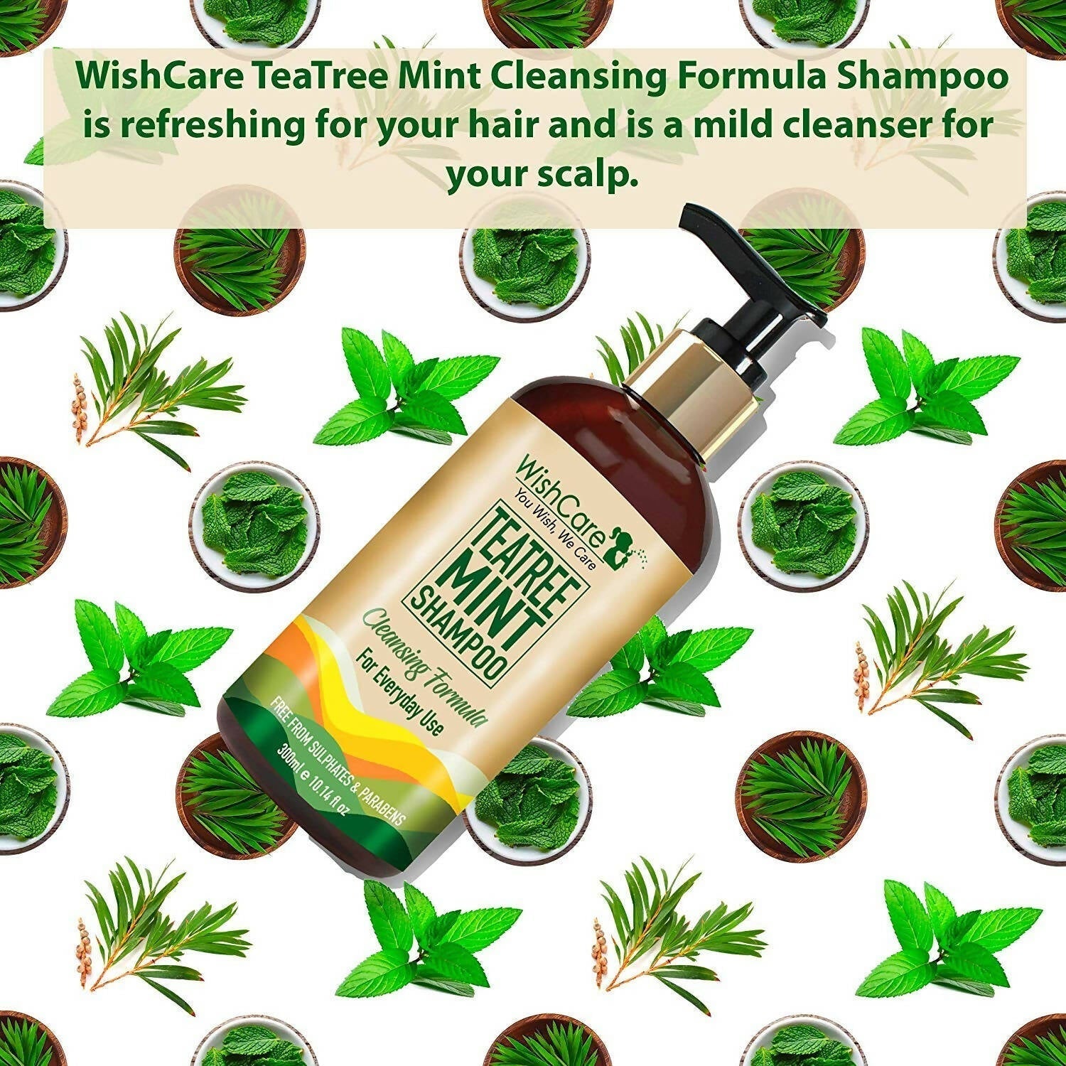 Wishcare Tea Tree Mint Shampoo  Grab2Buy Wishcare Grab2Buy