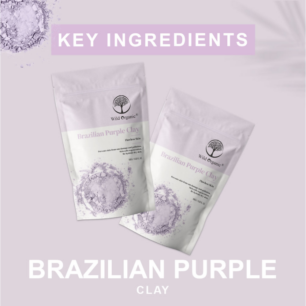 Wild Organic Brazilian Purple Flawless Skin Clay Powder  Grab2Buy Wild Organic Grab2Buy