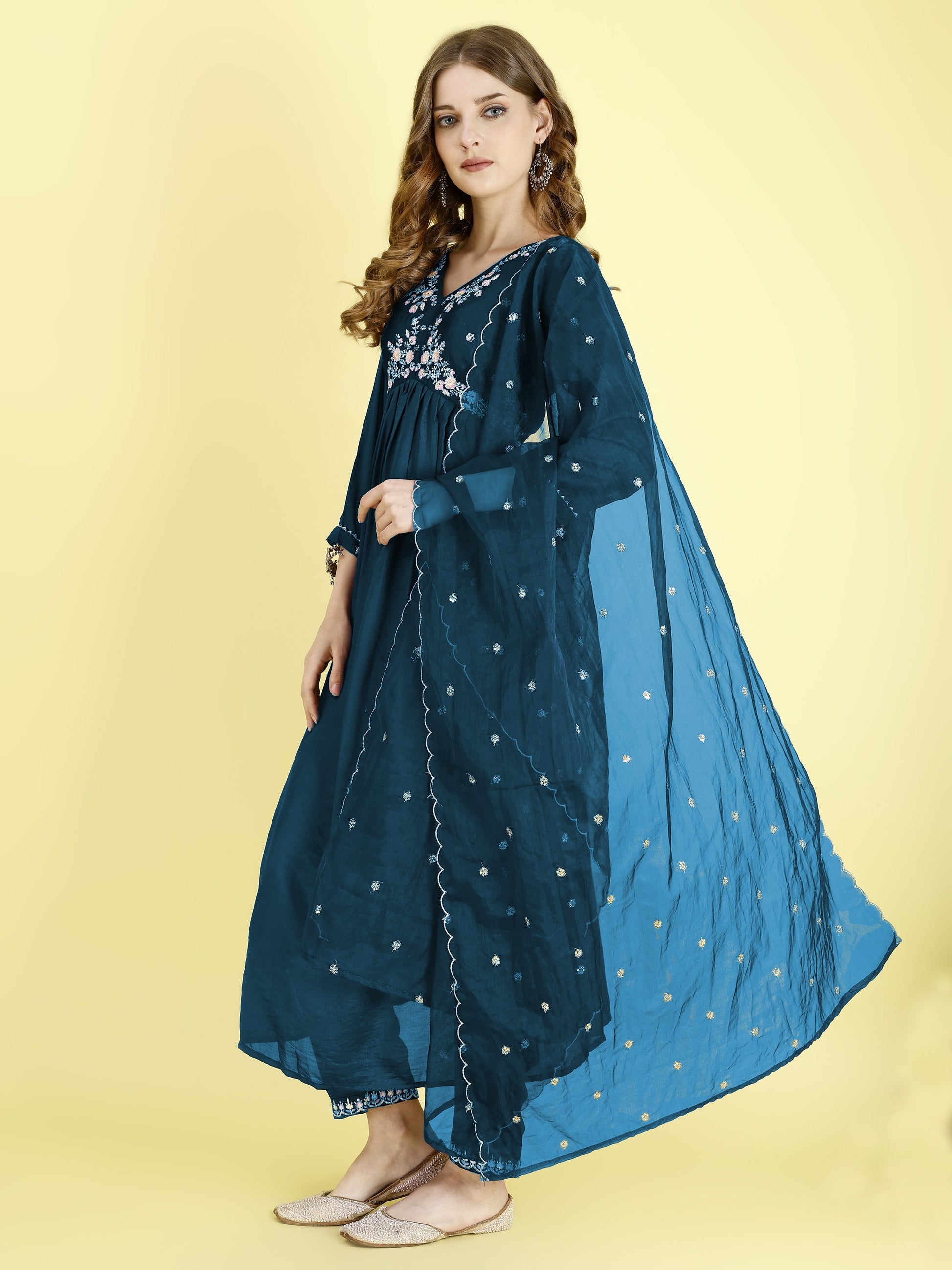 Yash Enterprise Morpankh Vichitra Silk Embroidery Party Wear Suit Set  Grab2Buy Yash Enterprise Grab2Buy