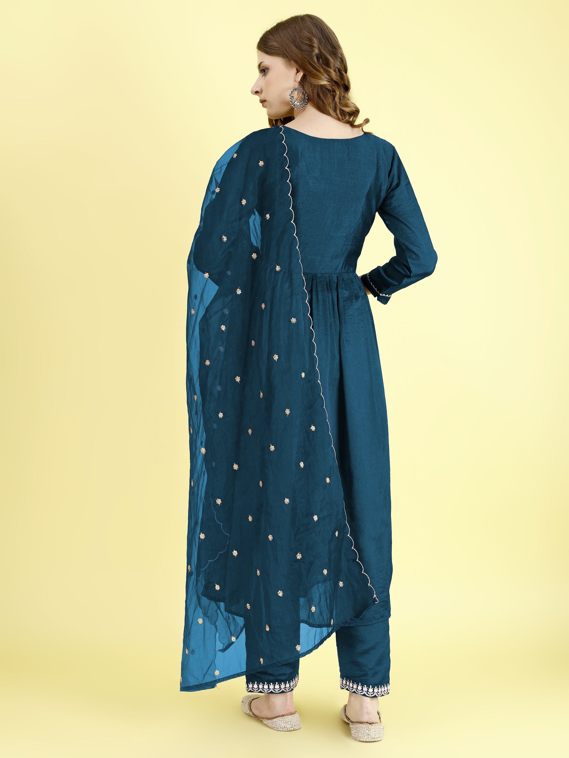 Yash Enterprise Morpankh Vichitra Silk Embroidery Party Wear Suit Set  Grab2Buy Yash Enterprise Grab2Buy