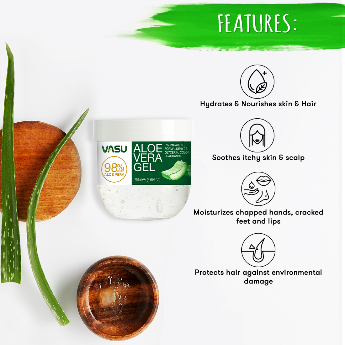 Vasu Healthcare Aloe Vera Gel  Grab2Buy Vasu Healthcare Grab2Buy