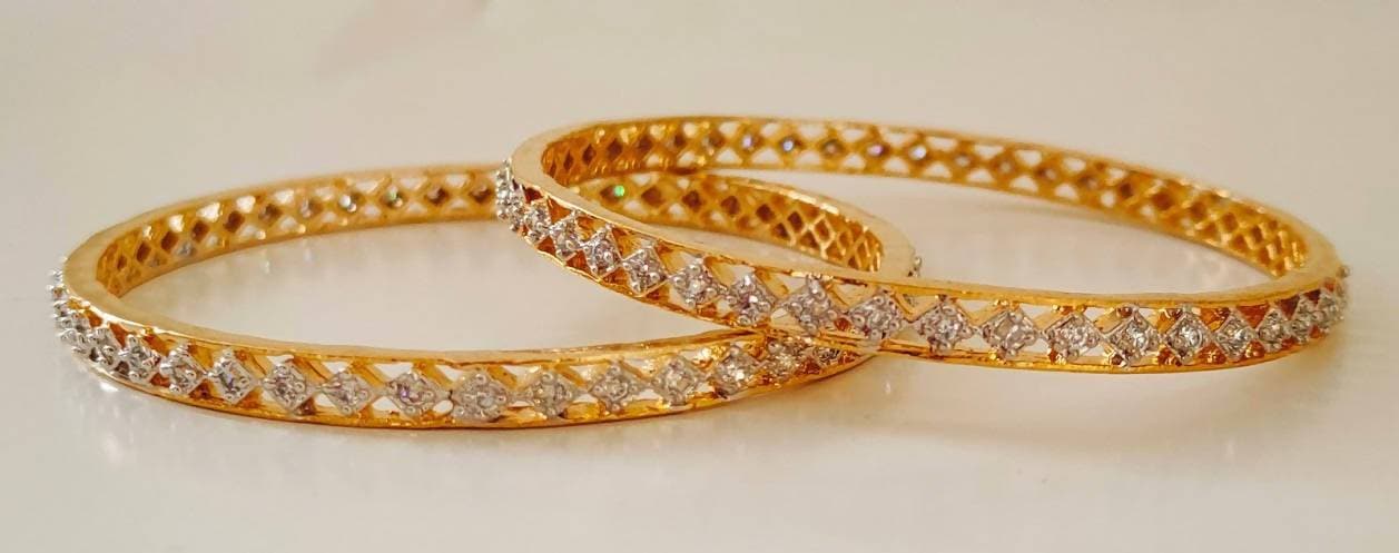 White AD Bangles of Size 2’6 