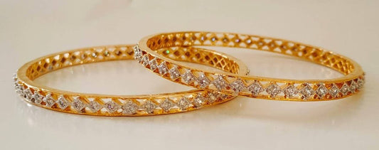 White AD Bangles of Size 2’6 
